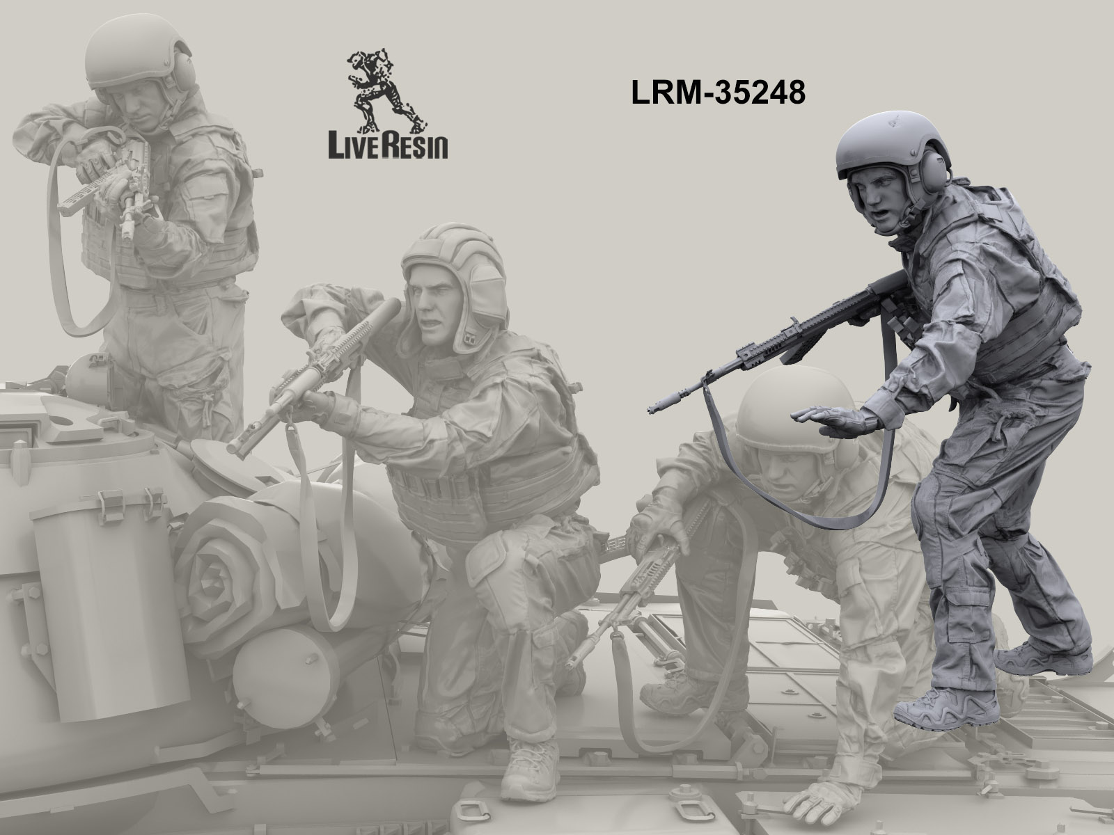 LRM35248 Современный Российский танкист - прекрывает (Не для свободной продажи) 