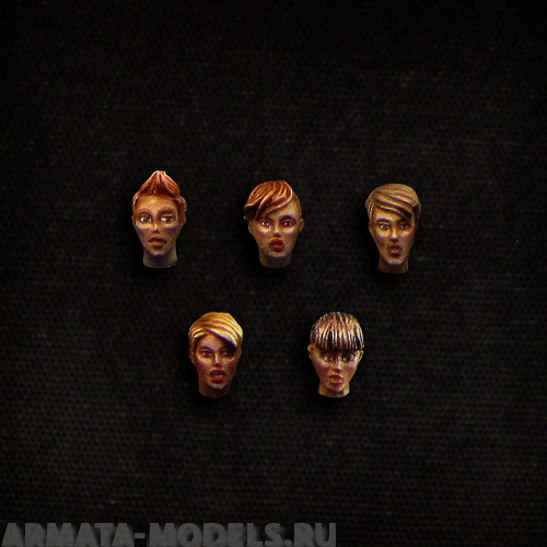 fem-head-short female short-haired heads (5pcs) BROTHER VINNI's