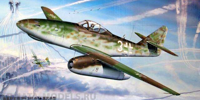 02260 Самолет  Ме 262 А-1а (с ракетами R4M) Trumpeter