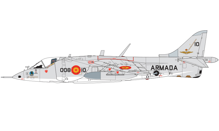 A04057 Самолет Hawker Siddeley Harrier Av-8A Airfix