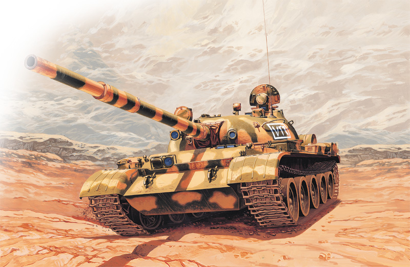7006ИТТанк T-62 Russian Tank Italeri