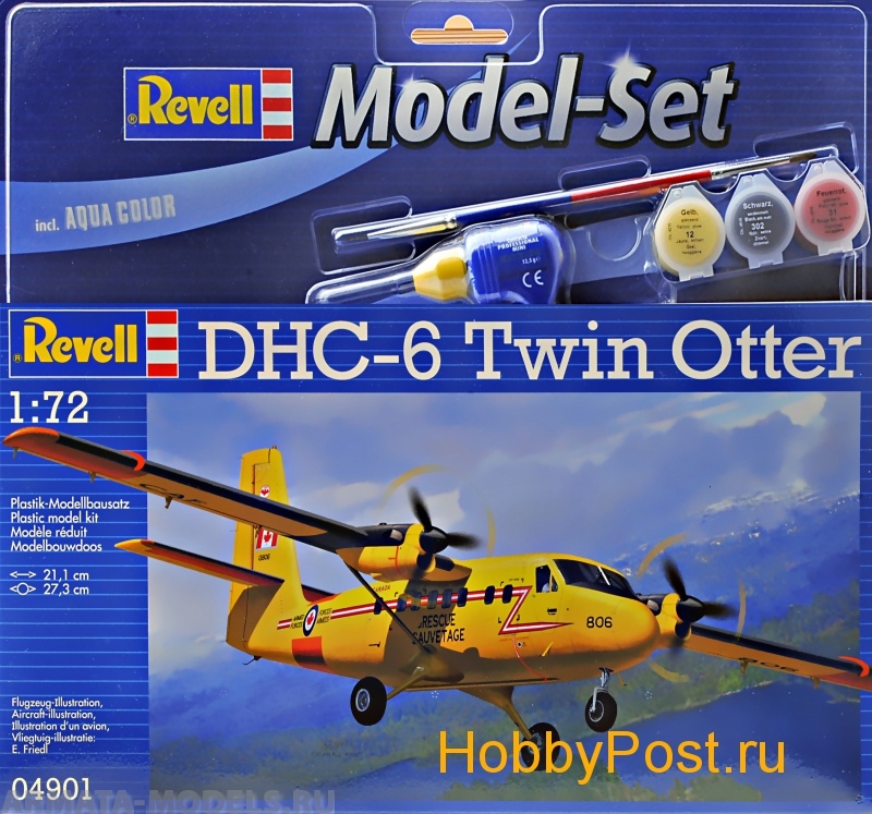 64901 Набор Самолет Пассажирский DHC-6 Twin Otter Revell