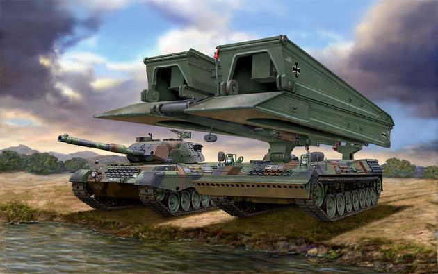 03307 Танк Leopard 1A5 & Bridgelayer Biber Revell