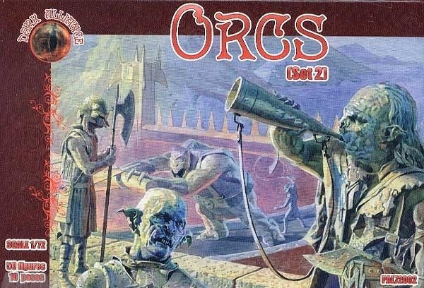 ALL72002 Фигуры Orcs set 2 1/72 Dark Alliance
