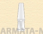 EVG286 Двутавр пластиковый 4,8х4,4 мм, 3 шт/уп.