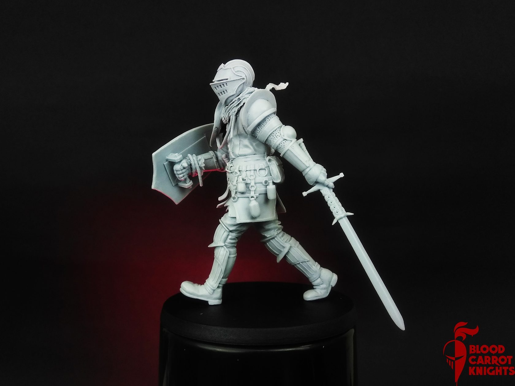 BCK-FC-001 Рыцарь Пепла | Коллекционная миниатюра 75 мм Blood Carrot Knights