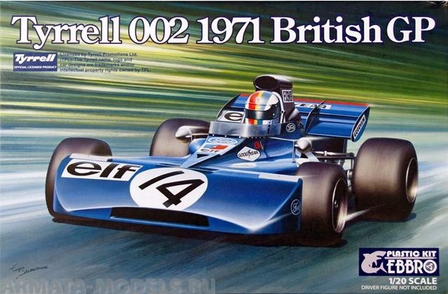 20008EBB Tyrrell 002 British GP 1971 EBBRO