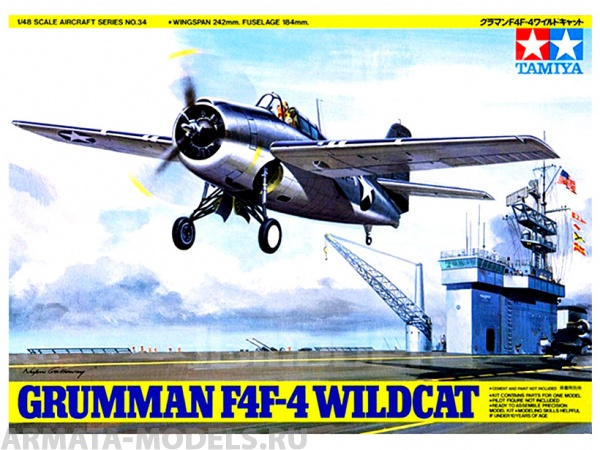 61034T Grumman F4F-4 Wildcat Tamiya
