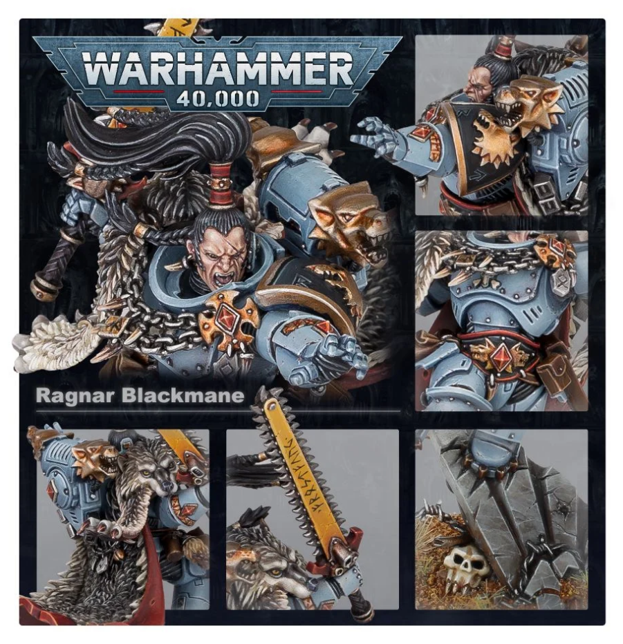 53-30GW Набор Космические Волки. Рагнар Черногривый (Space Wolves Ragnar Blackmane)