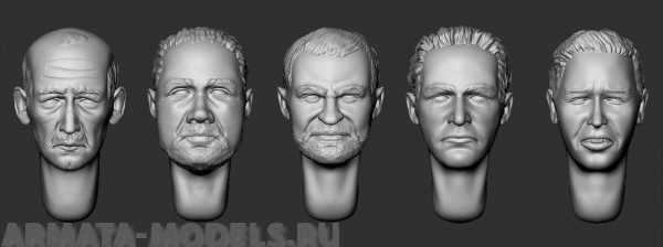 ARM356073 Головы (с волосами) №16 ARMOR35
