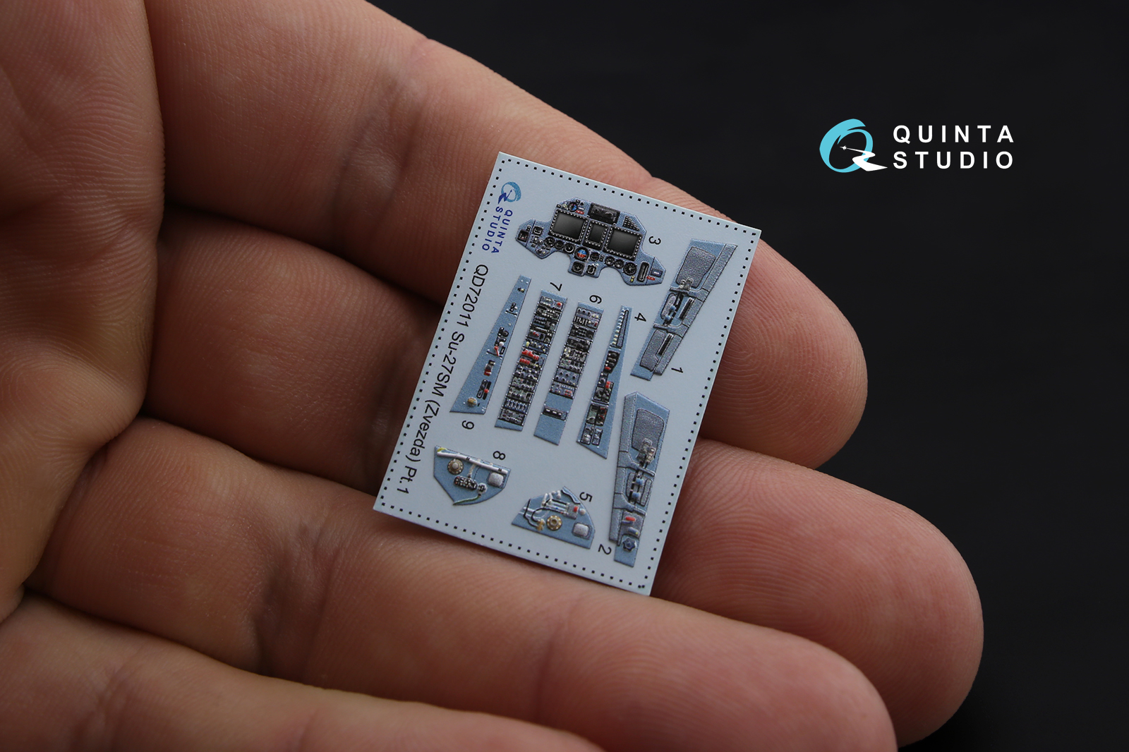 QD72011 3D Декаль интерьера кабины Су-27СМ (для модели Звезда)