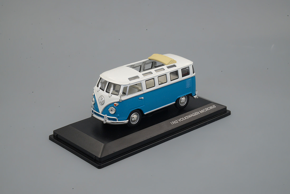 43208BLT 1962 Фольксваген микроавтобус (откр. крыша) Серия Премиум (голубой) Lucky Toys