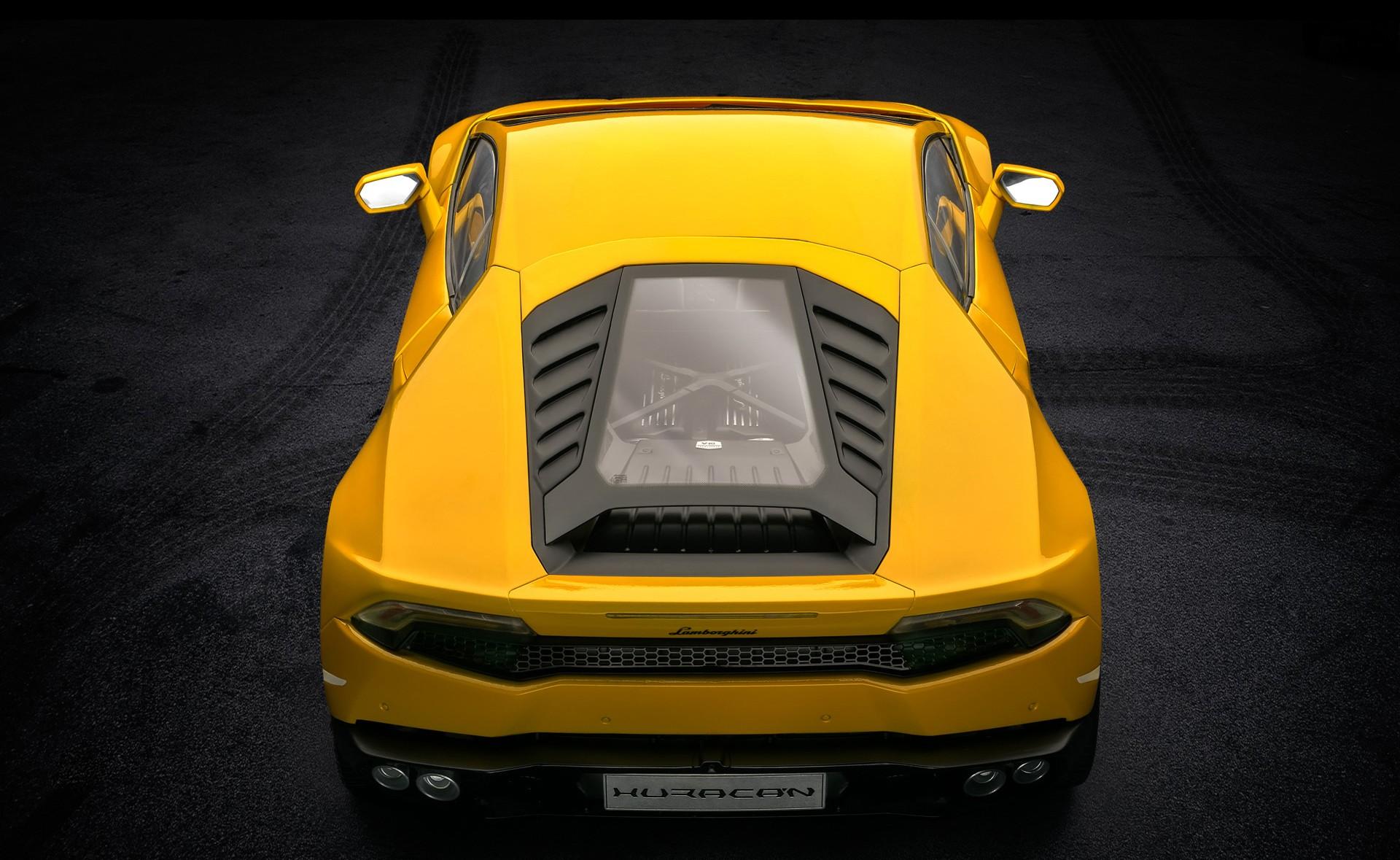 HK106SB Собранная Модель  Lamborghini Huracan LP Yellow perl Pocher