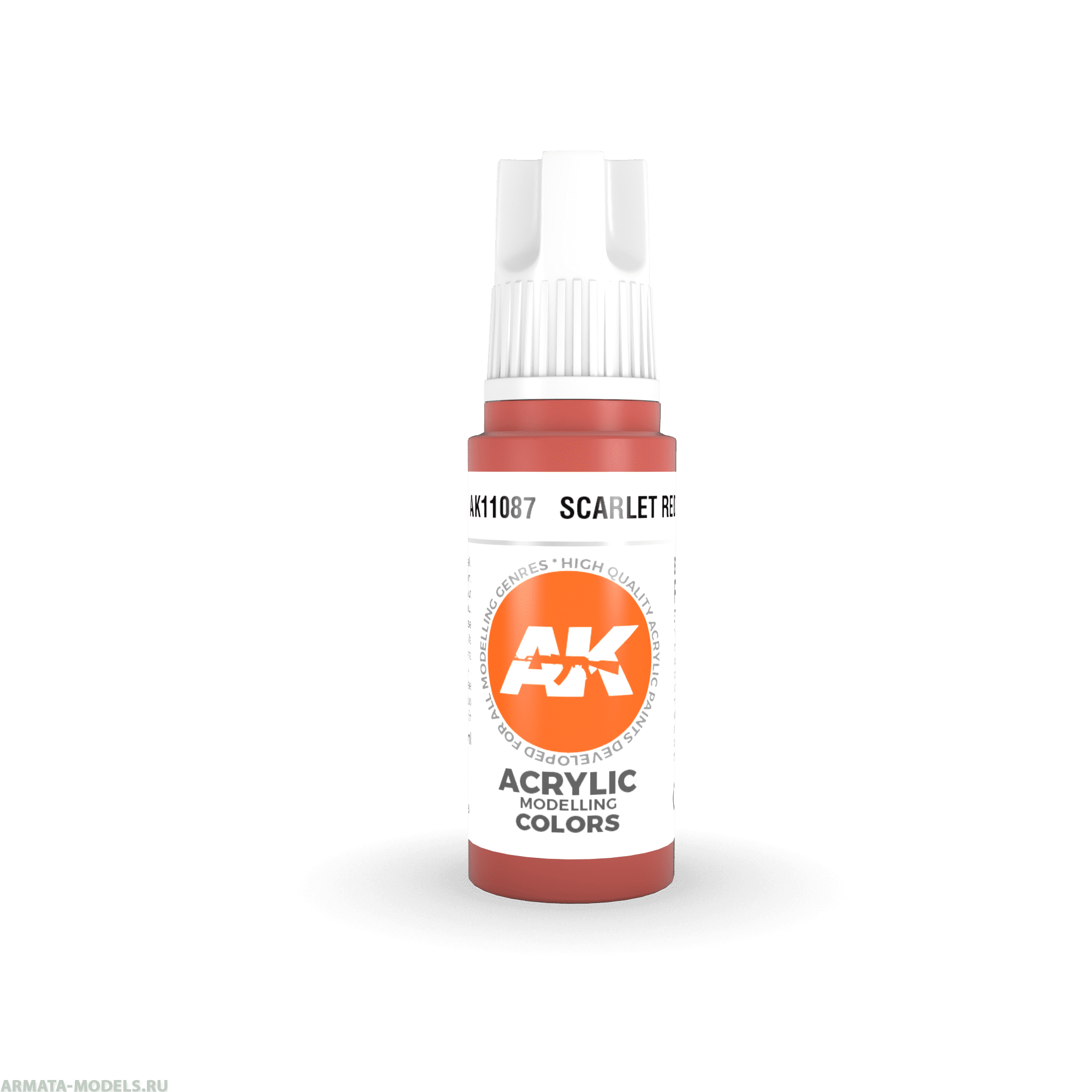 AK11087 Краска акриловая Scarlet Red 17ml