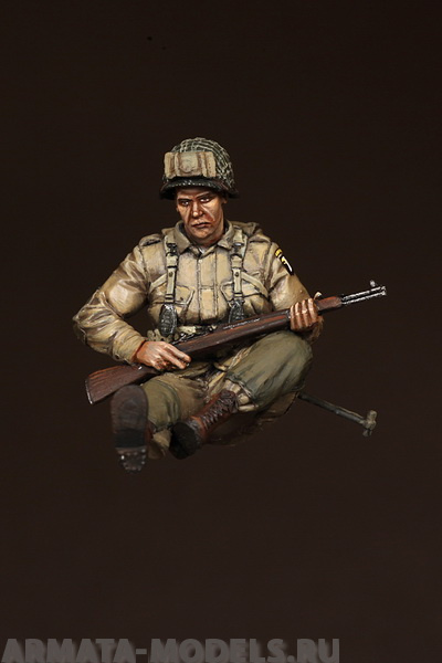 3585SOGA U.S. Army Airborne on Sherman. SOGA Miniatures