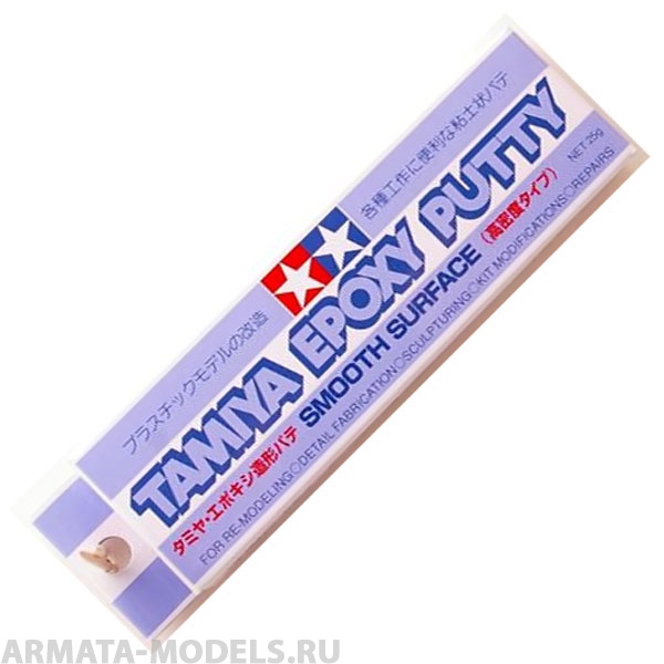 87052T Шпатлевка двухкомпонентная (Smooth Surface) эпоксид.(время заст.12ч) 25гр (Epoxy Putty)