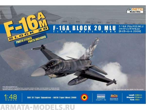 K48036 F-16A BLOCK 20 MLU TIGER MEET 2009 Kinetic