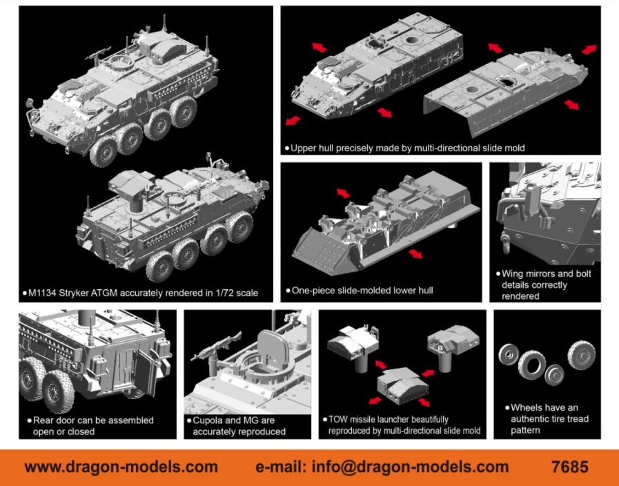 7685Д M1134 STRYKER ATGM Dragon