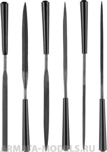 Набор STAYER MASTER Надфили, ручка из ПВХ, 100мм, 6шт