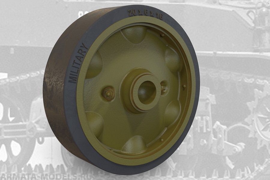 35004FURY Штампованные катки для US light tank M5A1/M8 HMC stamped roadwheels set B