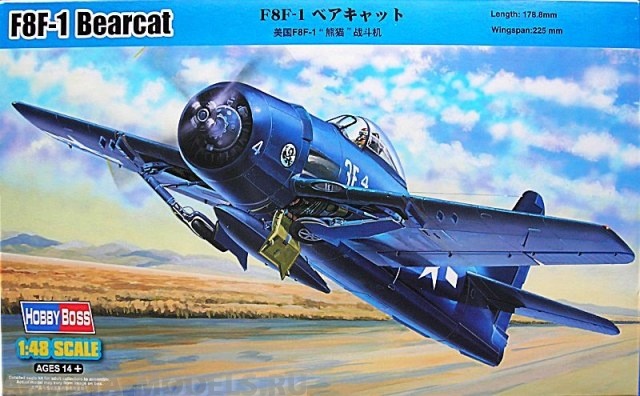 80356 Самолет F8F-1 Bearcat Hobby Boss