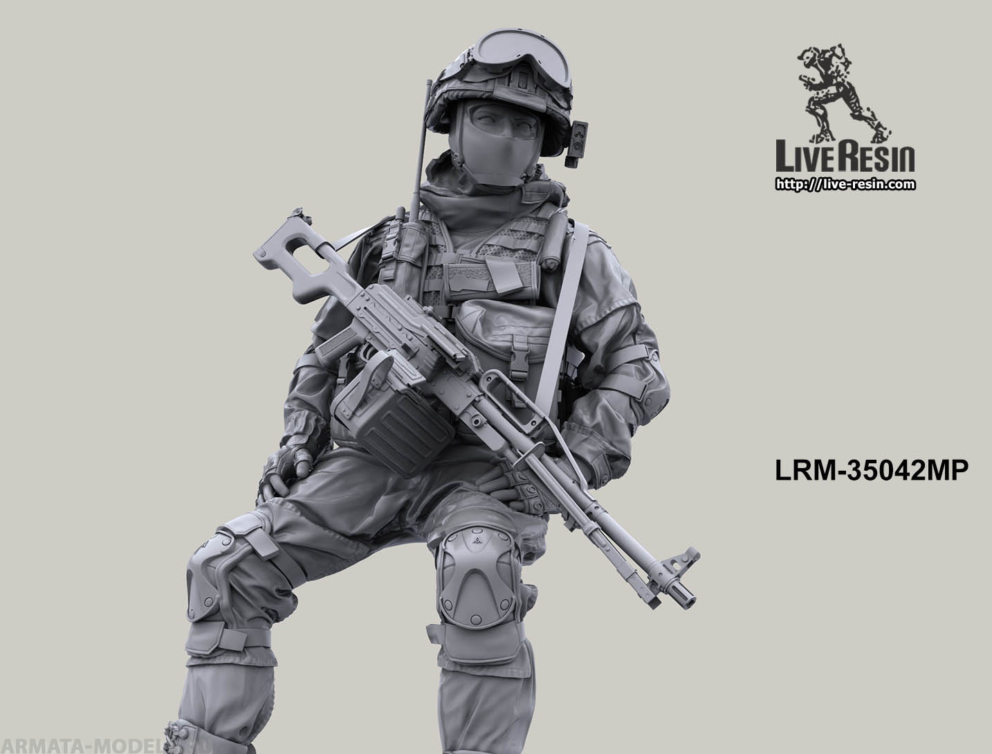 LRM35042MP Боец военной полиции РФ -4 Live Resin