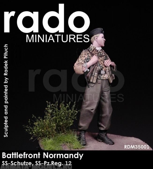 RDM35001 Немецкий солдат  SS-Schutze, 12.SS-Pz. Reg, summer 1944 RADO MINIATURES