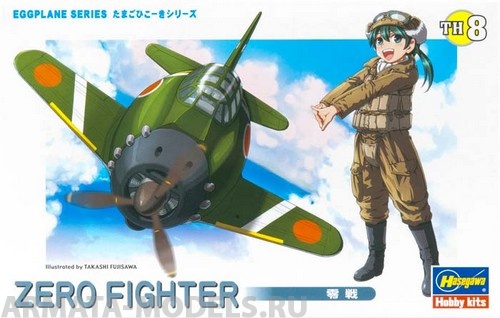 60118 Модель самолета  EGG PLANE ZERO FIGHTER Hasegawa