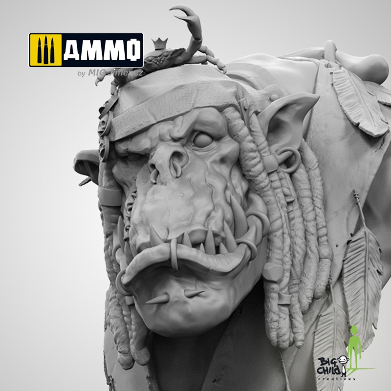 BCBSBU0001 Бюст Papa Jambo the Mighty Shaman BIG CHILD