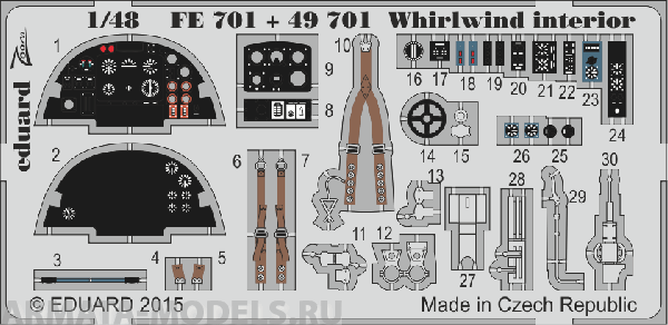 FE701ED  Whirlwind Interior SA 1/48