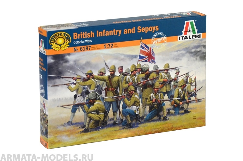6187ИТ Солдатики BRITISH INFANTRY and SEPOYS (Colonial Wars) Italeri