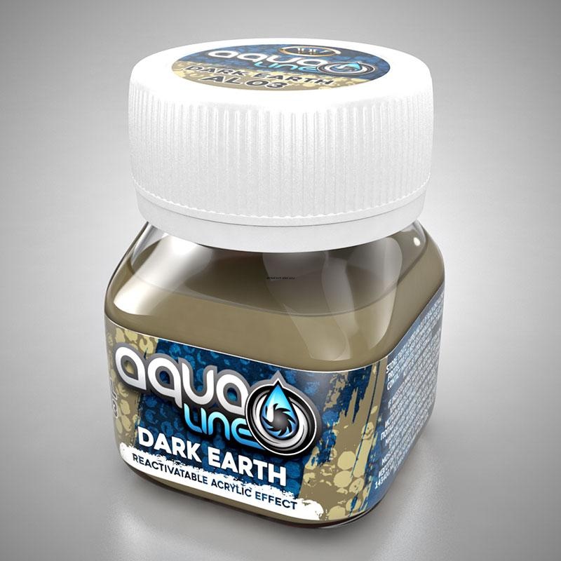 AL-03 Тонировочная паста AQUALINE  тёмная земля