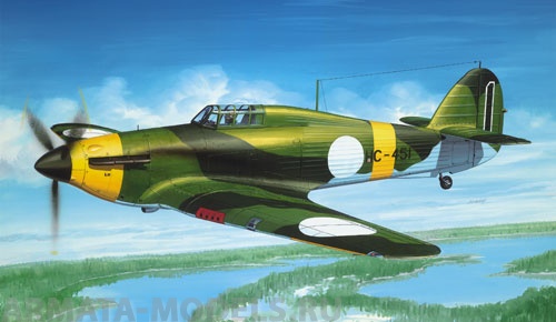 00927  Самолет Hurricane Mk.I Hasegawa