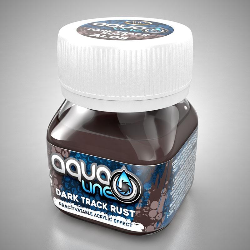 AL-08 Тонировочная паста AQUALINE  тёмная ржавчина. траки