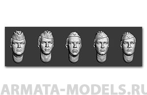 ARM356016 Советские головы (в пилотках) ВОВ, №2 ARMOR35