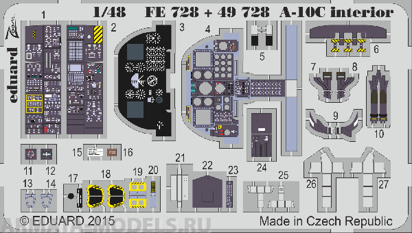 49728ED  A-10C interior S.A. 1/48