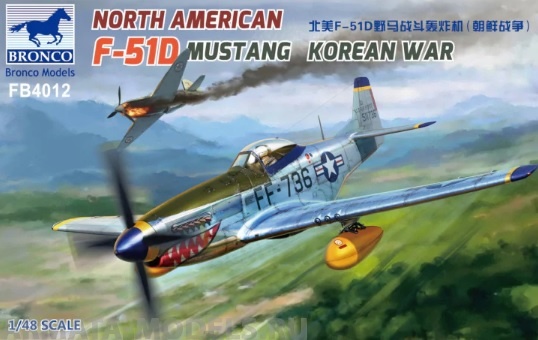 FB4012 North American F-51D Mustang Korean War Bronco Models