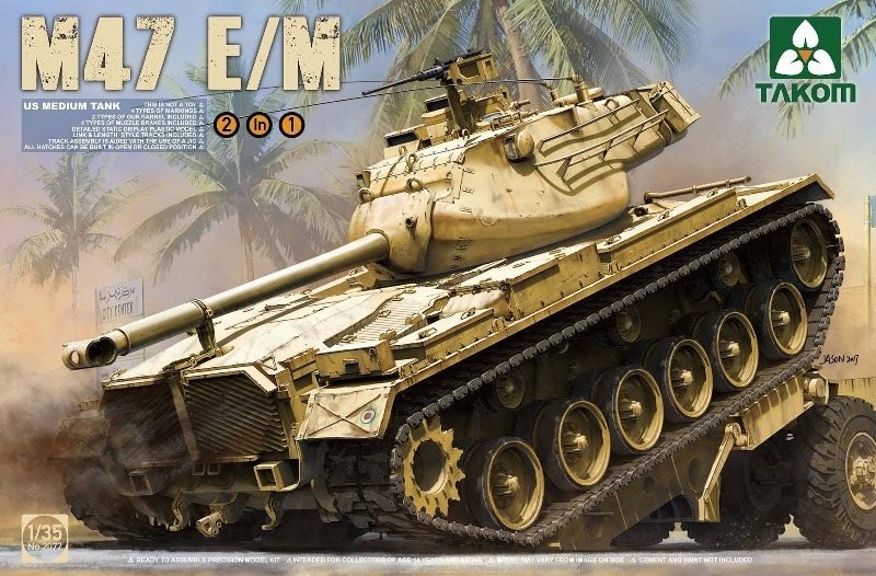 2072Т  M47 Patton E / M 1/35
