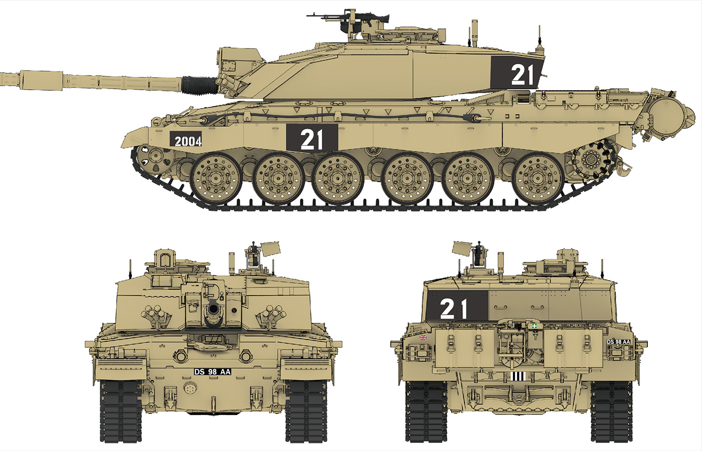 RM-5062 Британский танк Challenger 2 Rye Field Model (RFM)