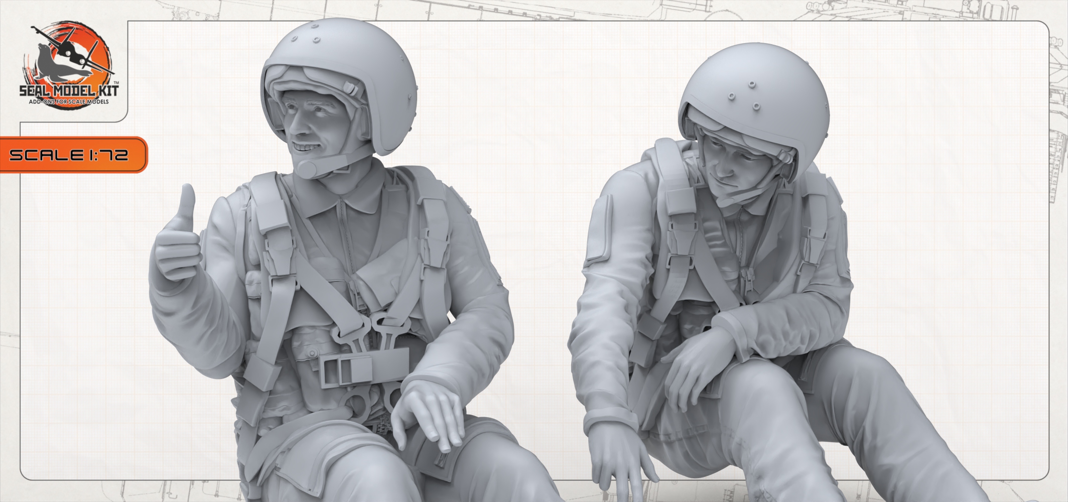 smk72040 ка52 пилоты тип2 Seal Model Kit