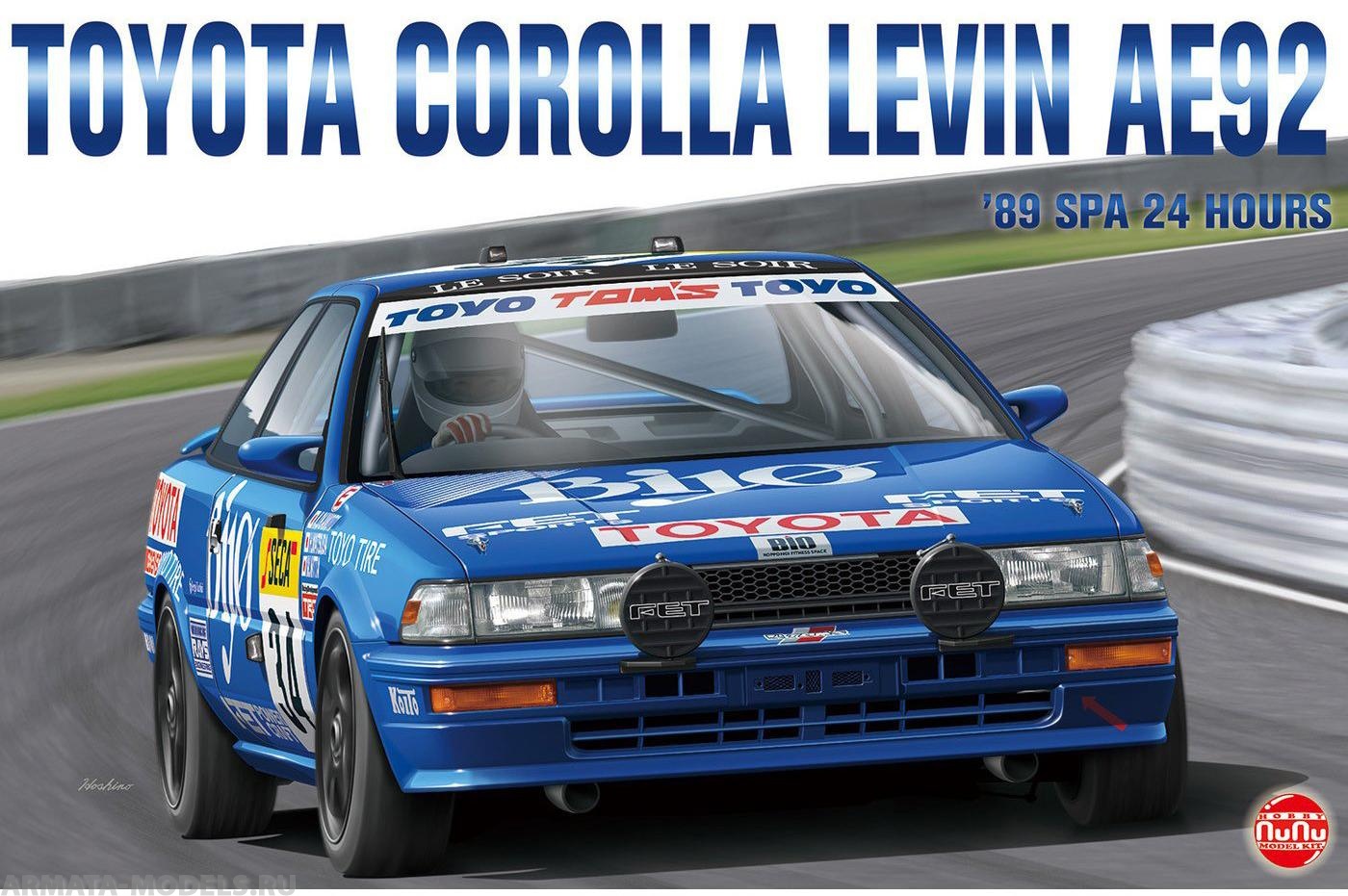PN24016 Toyota Corolla Levin AE92 '89 SPA 24 Hours Aoshima