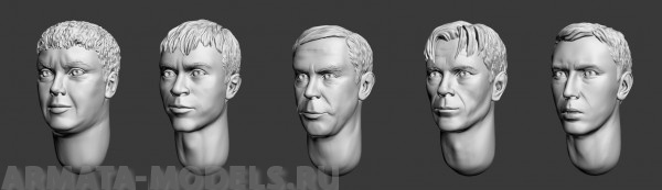 ARM356019 Головы (с волосами) №4