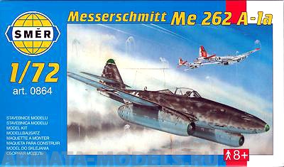 0864SM Самолет  Мессершмитт Me 262 A (1:72) Smer