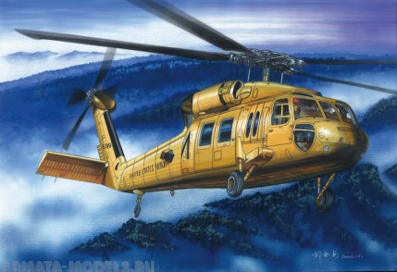 87216 Вертолет UH-60 A Blackhawk Hobby Boss