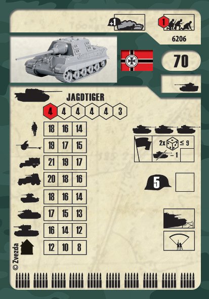 6206 Немецкий тяжелый истребитель танков Ягдтигр Звезда