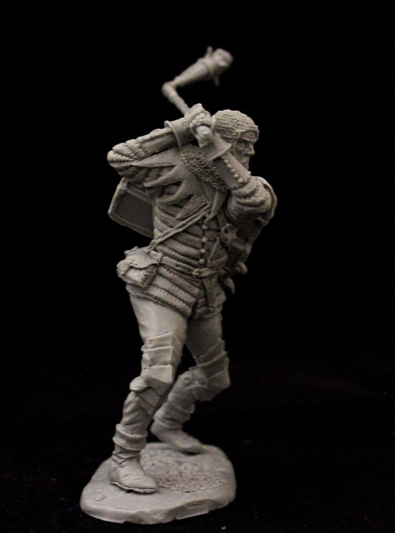 B-54A-006 Фигура Hussite infantryman, Bohemia 15 century. Medieval Forge Miniatures