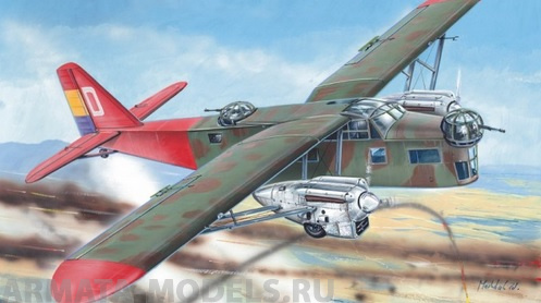 AZ7641 Самолет Potez 540 Bomber AZmodel Plastic kits