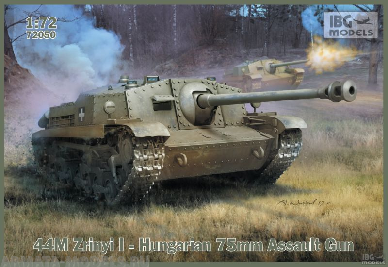 IBG72050 САУ 44M ZRINYI II Hungarian 75mm Assault gun IBG models