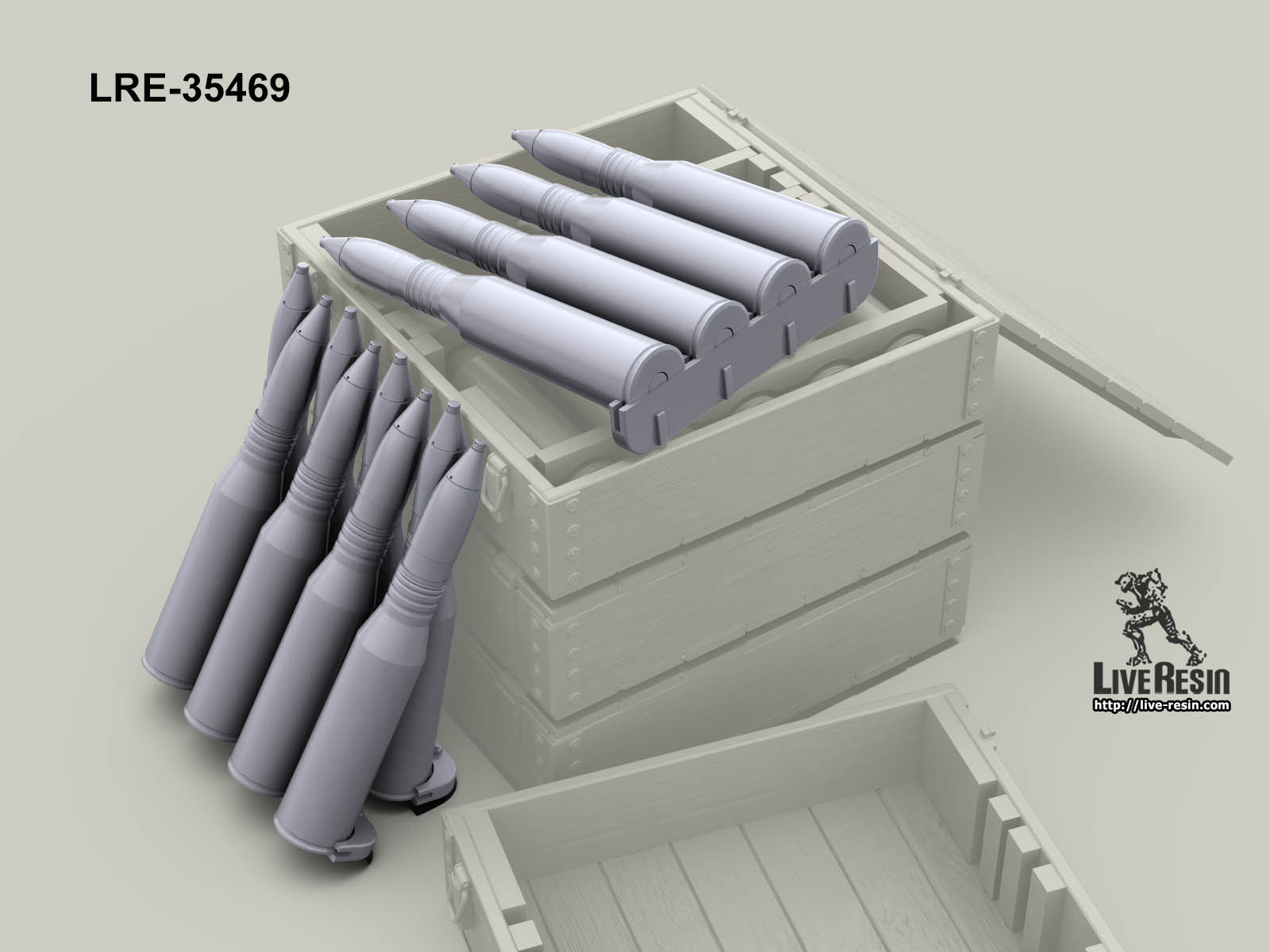 LRE35469 Обоймы со снарядами 57 мм (Не для свободной продажи) Live Resin