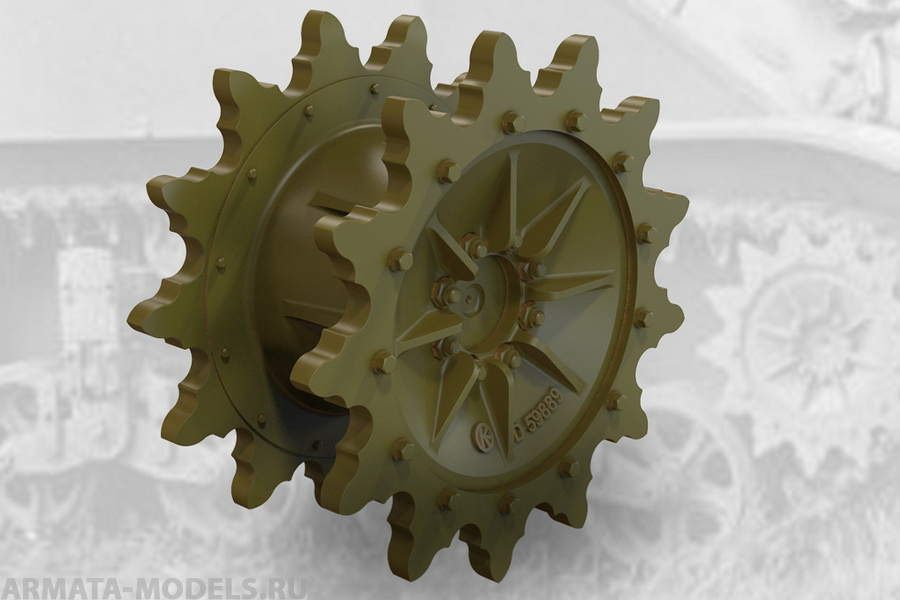 35007FURY Ведущие звездочки, 13-зубчатые US light tank M5/M5A1/M8 HMC Drive Sprockets (13-teeth)